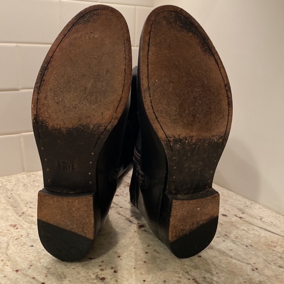 Frye vintage black Melissa style tall riding boots Size 8.5 - Picture 6 of 12